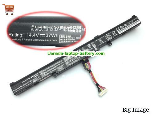 Genuine ASUS F450J/E Battery 2500mAh, 37Wh , 14.4V, Black , Li-ion