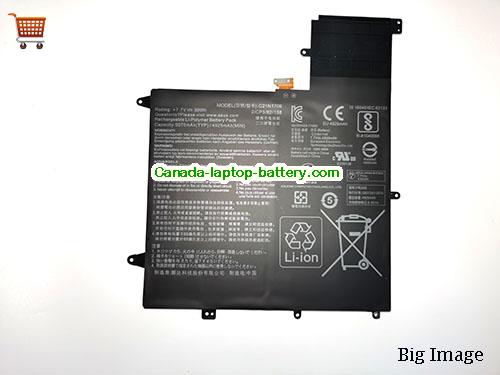 ASUS ZenBook Flip S UX370UA-C4104T Replacement Laptop Battery 5070mAh, 39Wh  7.7V Black Li-Polymer