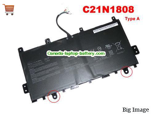Image of canada Genuine Asus C21N1808 Battery Rechargeable Li-Polymer For Chromebook C423NA C523NA