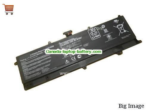 ASUS X202E-3K Replacement Laptop Battery 5136mAh, 38Wh  7.4V Black Li-Polymer