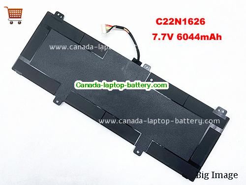 Genuine ASUS 0B200-02440100 Battery 6044mAh, 46Wh , 7.7V, Black , Li-Polymer