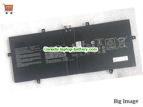 Genuine ASUS Asus ZenBook 14 OLED UM3402MA Battery 9690mAh, 75Wh , 7.74V, Black , Li-Polymer