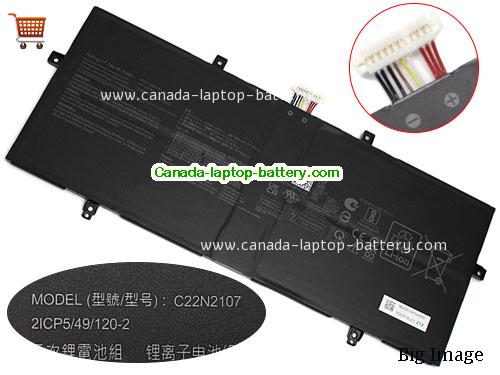 Genuine ASUS ZenBook 14 OLED UX3402ZA-KP382W Battery 9690mAh, 75Wh , 7.74V, Black , Li-Polymer