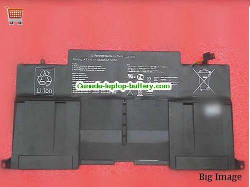 Genuine ASUS UX31A-1A Battery 6840mAh, 50Wh , 7.4V, Black , Li-Polymer
