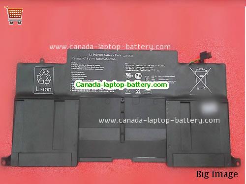 Genuine ASUS UX31E Battery 6840mAh, 50Wh , 7.4V, Black , Li-Polymer