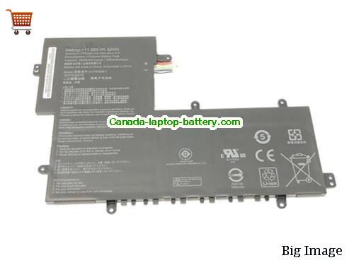 Genuine ASUS CHROMEBOOK FLIP C214MA-BW0077 Battery 3640mAh, 42Wh , 11.55V, Black , Li-ion