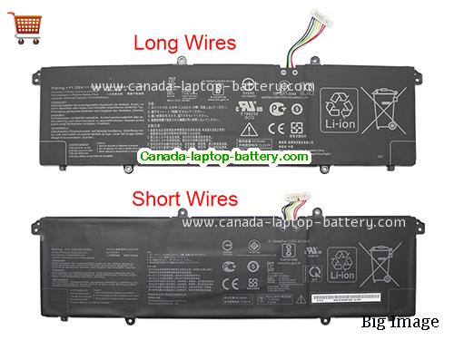 Genuine ASUS Vivobook S15 S533FA-BQ008T Battery 4335mAh, 50Wh , 11.55V, Black , Li-Polymer