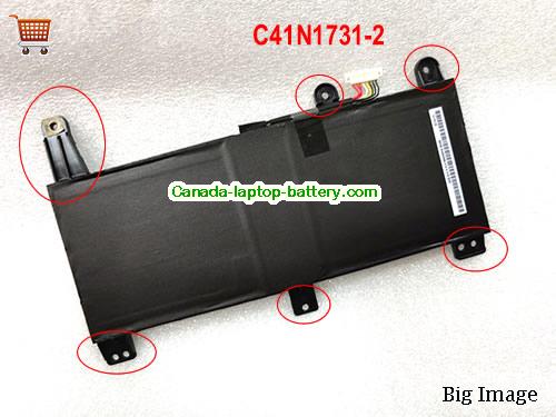 ASUS Plus Gl704 Replacement Laptop Battery 4335mAh, 66Wh  15.4V Black Li-Polymer