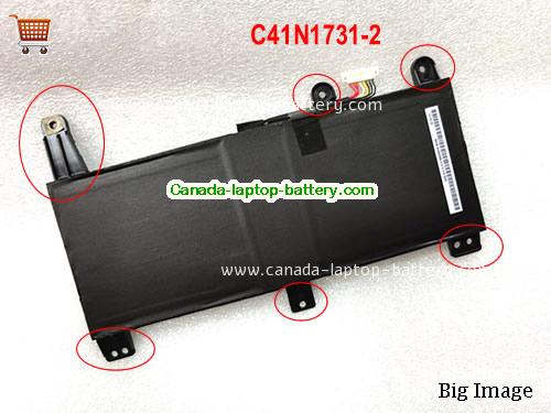 ASUS Plus Gl704 Replacement Laptop Battery 4335mAh, 66Wh  15.4V Black Li-Polymer