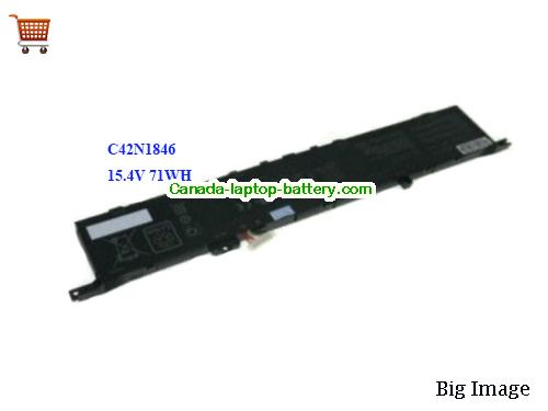Genuine ASUS ZenBook Pro Duo UX581 Battery 4614mAh, 71Wh , 15.4V, Black , Li-Polymer