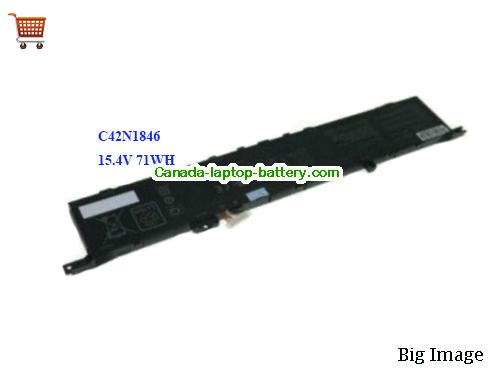 Genuine ASUS ZenBook Pro Duo UX581GV-XB94T Battery 4614mAh, 71Wh , 15.4V, Black , Li-Polymer