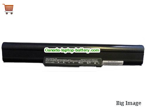 ECS G600 Replacement Laptop Battery 4400mAh 14.8V Black Li-ion