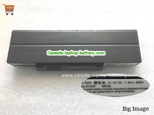 Genuine TWINHEAD Durabook N14PB Battery 7800mAh, 86Wh , 7.8Ah, 11.1V, Black , Li-ion