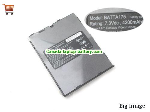 Genuine AVAYA BATTA175 Battery 4200mAh, 30Wh , 7.3V, Black , Li-Polymer