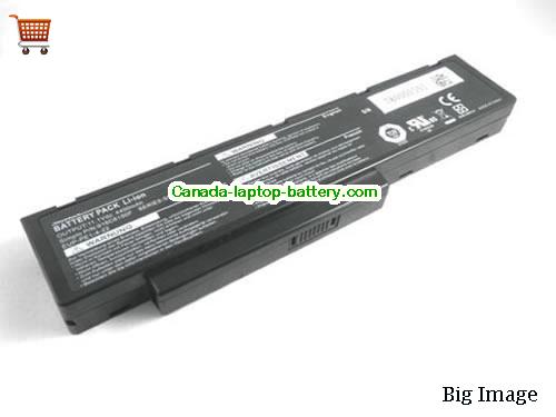 Canada Replacement Laptop Battery for  PACKARD BELL 916C6150F, DHR504, EUP-P1-4-22, SQU-714,  Black, 4800mAh 11.1V