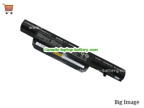 CLEVO C5500BAT4 Replacement Laptop Battery 2200mAh 14.8V Black Li-ion