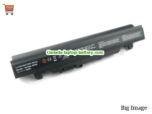 CLEVO M1000-BPS3 Replacement Laptop Battery 4400mAh 10.8V Black Li-ion