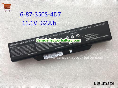 Genuine NOVATECH N1635 Battery 5590mAh, 62Wh , 11.1V, Black , Li-ion