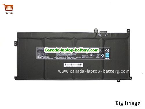 Genuine CLEVO PLIDB-00-15-4S1P-0 Battery 4830mAh, 73.41Wh , 15.2V, Black , Li-Polymer