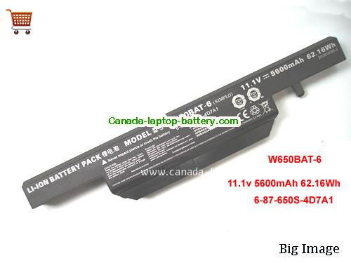 Genuine GIGABYTE Q2556N Battery 5600mAh, 62.16Wh , 11.1V, Black , Li-ion