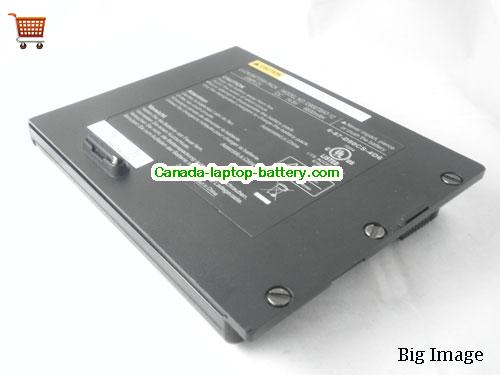 Genuine CLEVO PortaNote D900K Battery 6600mAh, 14.8V, Black , Li-ion