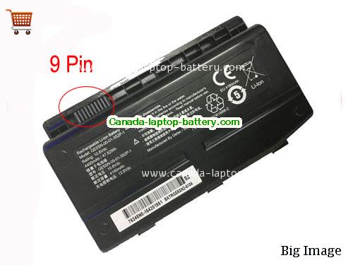 Genuine MECHREVO X6Ti-H Battery 4400mAh, 47.52Wh , 10.8V, Black , Li-ion