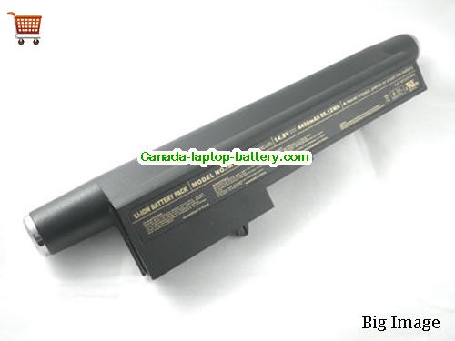 Canada Replacement Laptop Battery for   Black, 4400mAh 14.8V