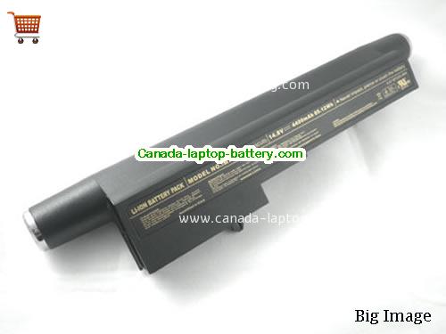 CLEVO M730T Replacement Laptop Battery 4400mAh 14.8V Black Li-ion