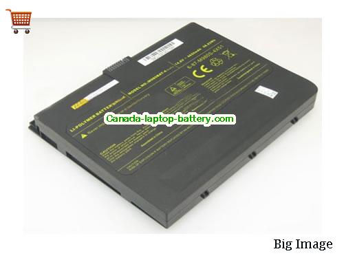 Genuine CLEVO Sager NP8120 Battery 4650mAh, 14.8V, Black , Li-ion