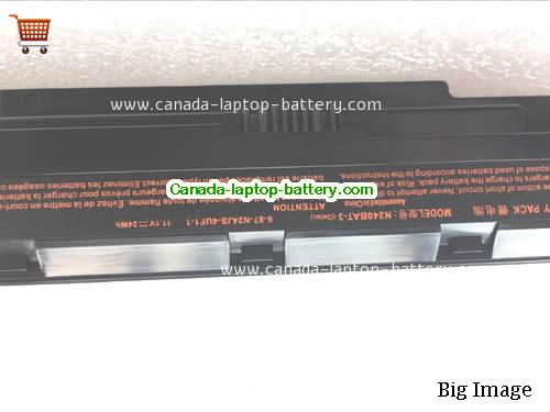 Genuine CLEVO 6-87-N24JS-42F2-1 Battery 24Wh, 11.1V, Black , Li-ion