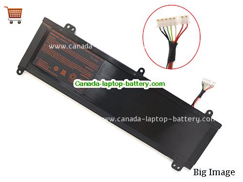 Canada Original Laptop Battery for  AFTERSHOCK M15-v2, M-15 V2, M15V2, M15 V2,  Black, 48Wh 11.4V