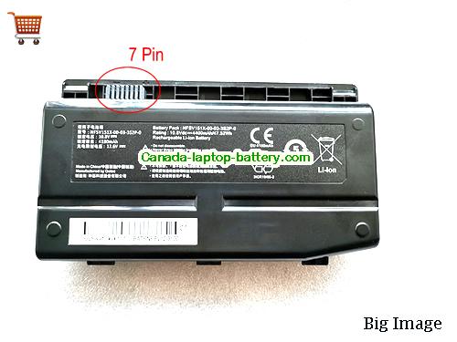 Genuine MECHREVO X6Ti-E3 Battery 4400mAh, 47.52Wh , 10.8V, Black , Li-ion