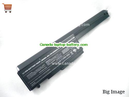 CLEVO TN120RBAT-8 Replacement Laptop Battery 4400mAh 14.8V Black Li-ion