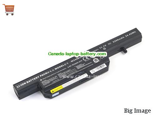 Canada Genuine W240BUBAT-3 Battery 6-87-W240S-4YF for Clevo W240 W240EU W250EUQ W270EUQ