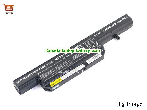 Genuine CLEVO NB320 Battery 4400mAh, 48.84Wh , 11.1V, Black , Li-ion