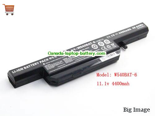 Genuine HASEE CW65S08 Battery 4400mAh, 48.84Wh , 11.1V, Black , Li-ion