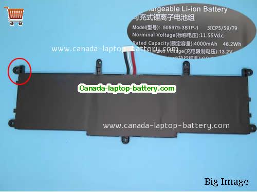 Canada Genuine 505979-3S1P-1 Battery for Chuwi Corebook Pro X CWI528 4000mah 46.2wh