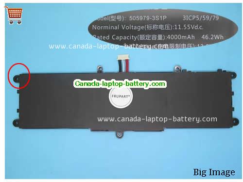 Canada Genuine Chuwi 505979-3S1P Battery Li-ion 11.55v 46.2Wh