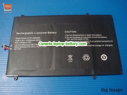 CHUWI CLTD3585280 Replacement Laptop Battery 10000mAh, 38Wh  3.8V Black Li-Polymer