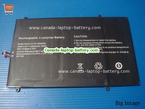 CHUWI CLTD-3585280 Replacement Laptop Battery 10000mAh, 38Wh  3.8V Black Li-Polymer