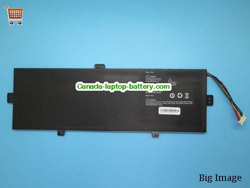 Canada Replacement Laptop Battery for  IRU Q15S, J3455,  Black, 5000mAh, 38Wh  7.6V