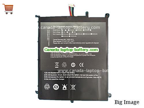 CHUWI HW34154184P Replacement Laptop Battery 5000mAh, 38Wh  7.6V Black Li-Polymer