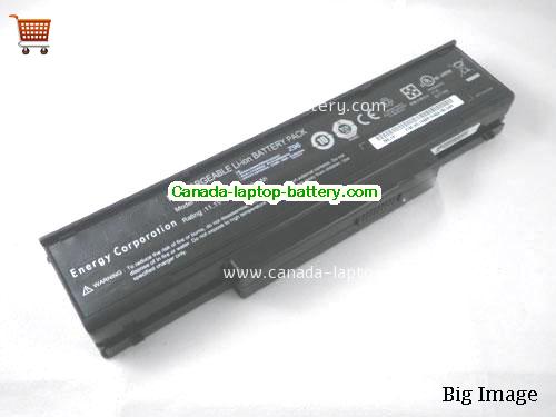 Genuine MSI MS1652 Battery 4800mAh, 11.1V, Black , Li-ion