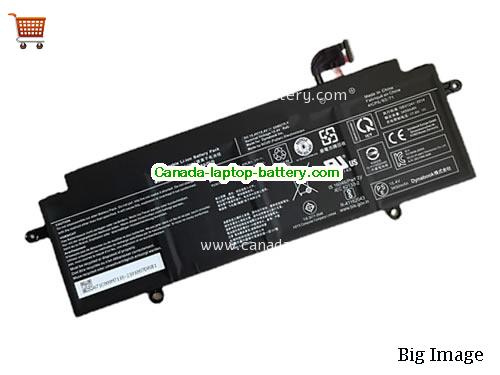 Canada Original Laptop Battery for  DYNABOOK PORTEGE X30W-K-11Z, PORTEGE X30W-J-10P, PORTEGE X30W-K-107, PORTEGE X30W-K-11E,  Black, 3450mAh, 53Wh  15.4V