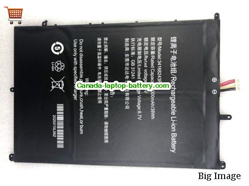 DADA 34168243P Replacement Laptop Battery 5000mAh, 38Wh  7.6V Black Li-Polymer