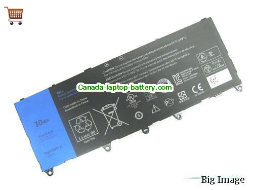 Genuine Dell 0WGKH Battery 30Wh, 7.4V, Black , Li-Polymer