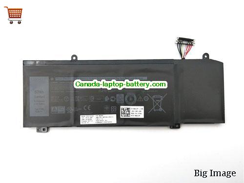 Genuine Dell ALW17M-D2723S Battery 3750mAh, 60Wh , 15.2V, Black , Li-Polymer