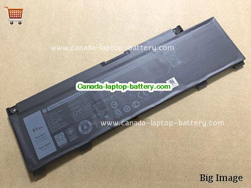 Genuine Dell G3 15 3590-250K3 Battery 4255mAh, 51Wh , 11.4V, Black , Li-Polymer