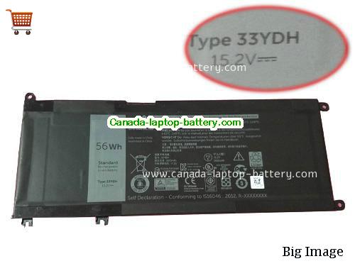 Genuine Dell VOSTRO 15-7580-D3765S Battery 3500mAh, 56Wh , 15.2V, Black , Li-ion