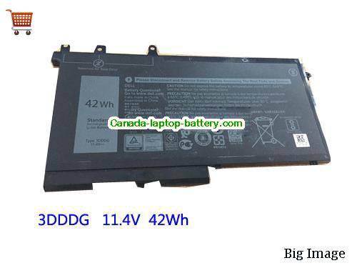 Genuine Dell Latitude 5288 Battery 3690mAh, 42Wh , 11.4V, Black , Li-ion